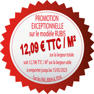 Promotion panneaux tuiles RUBIS