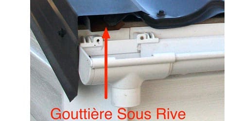 Gouttière sous rives